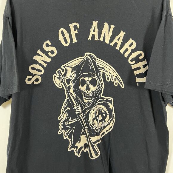Sons Of Anarchy 2012 T Shirt Mens Size XL Black Grim Reaper Graphic Motorcyle - Picture 4 of 9